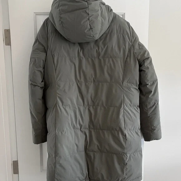 Denver Hayes Olive Green Hooded Puffer Coat - Picture 2 of 4